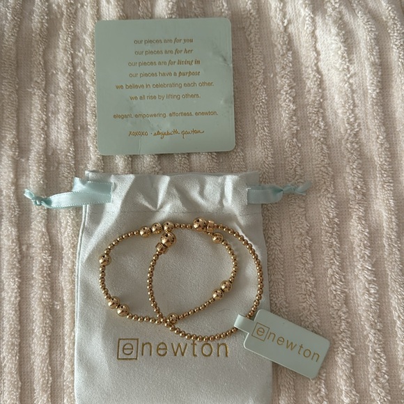 ENEWTON Bracelets - Hope Gold 3mm and flexi Cuff. Stack of 2 x 1 . Size  6.25 - Picture 2 of 4